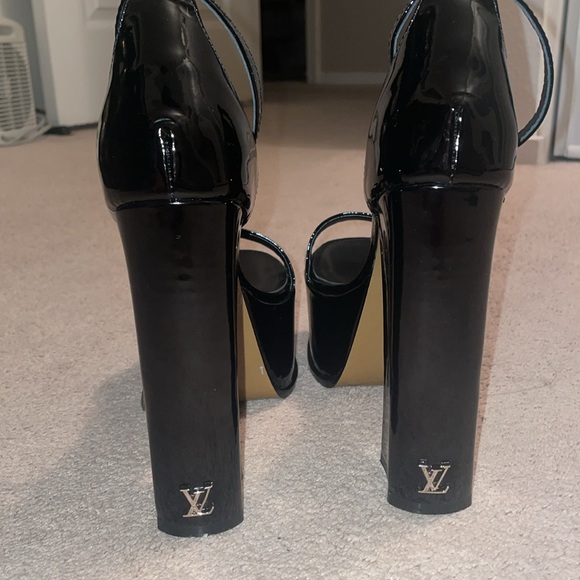 LV Style Platform Sandals LV high heels Patent Louis Vuitton style Fame - Picture 7 of 16